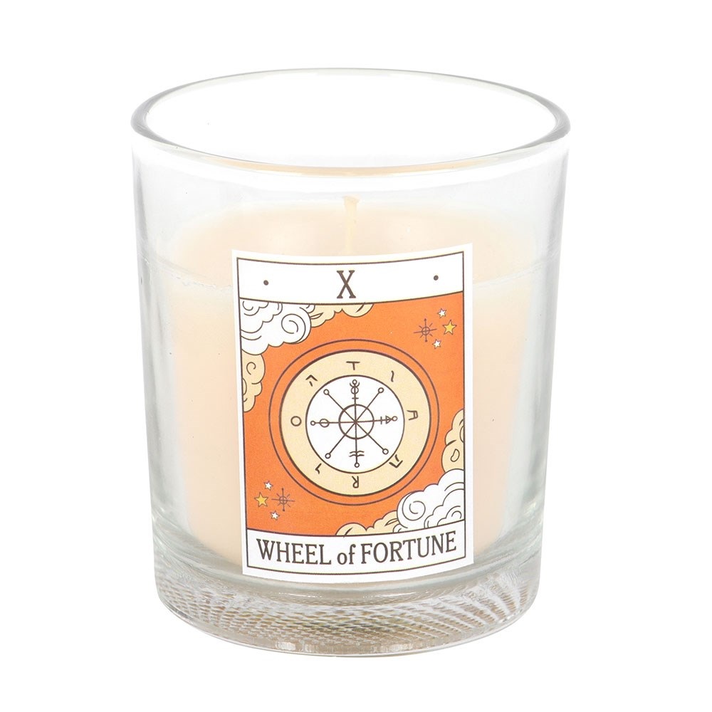 Something Different - The Wheel of Fortune Vintage Tarot Orange Geurkaars - Multicolours